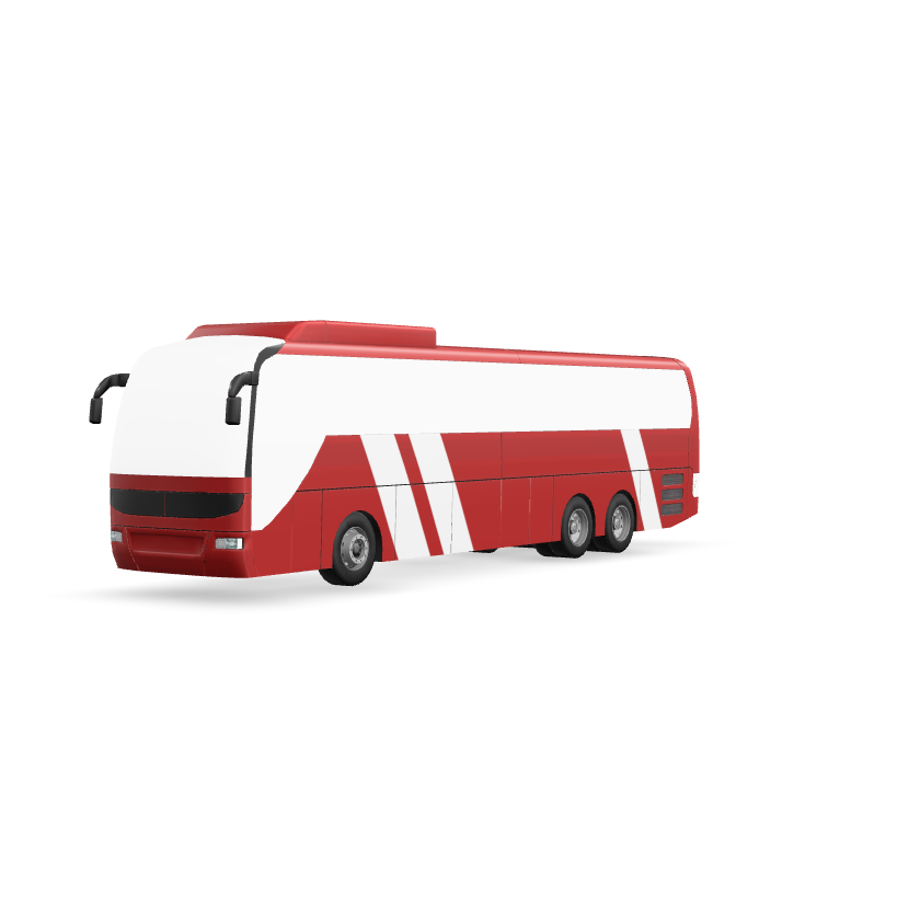 Modern Tour Bus 3D Model