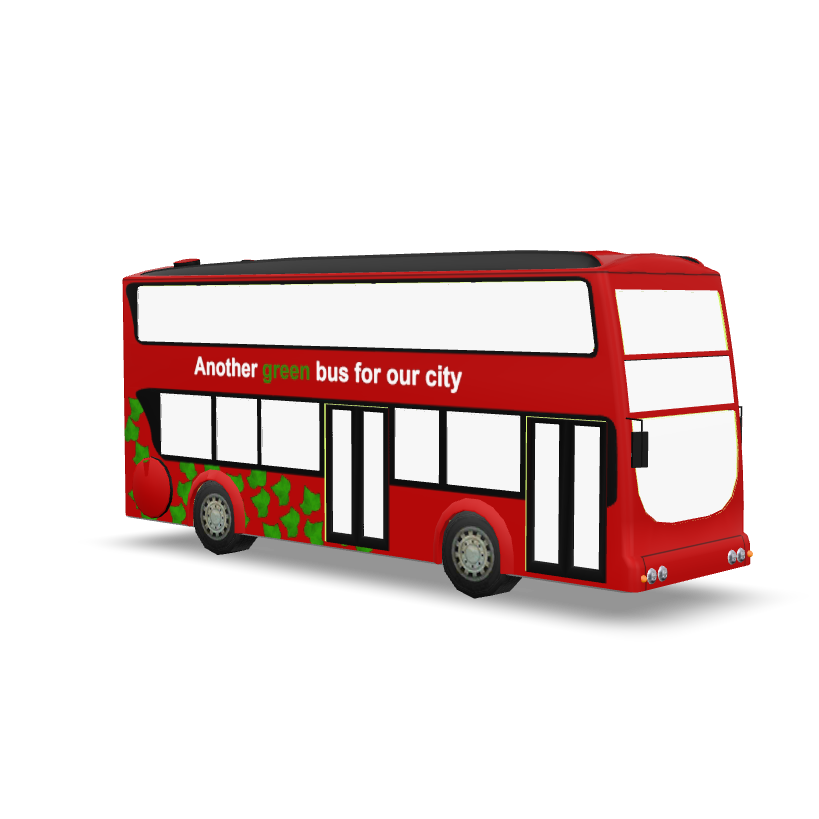 Red Double Decker 3D Model
