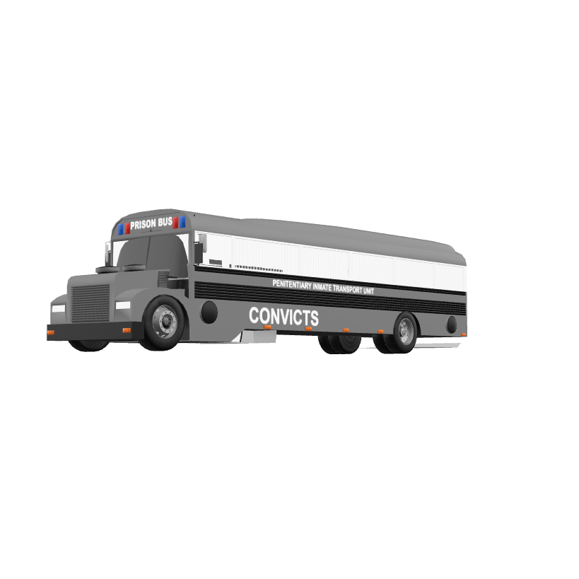 Prison Transport Bus 3D Model