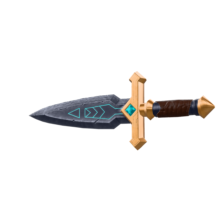 Stylized Fantasy Dagger 3D Model