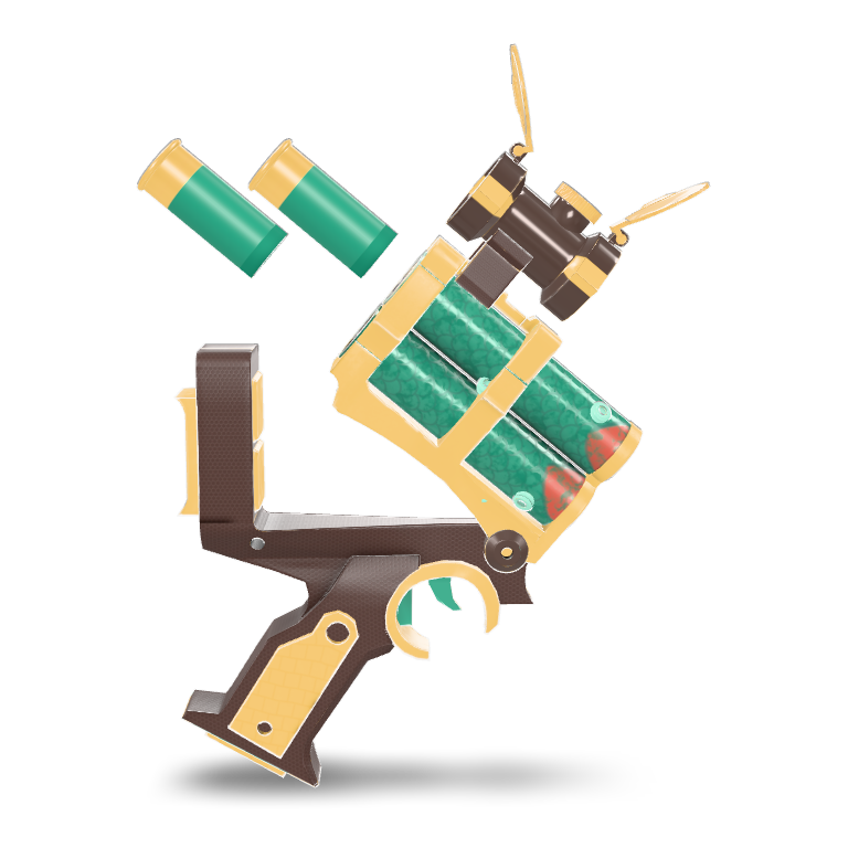 Cartoon Grenade Launcher 3D Model