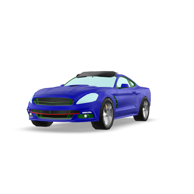Stylized Sports Car 3D Model