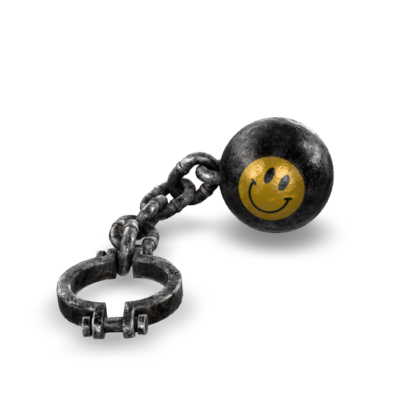 Happy Ball and Chain 3D Model