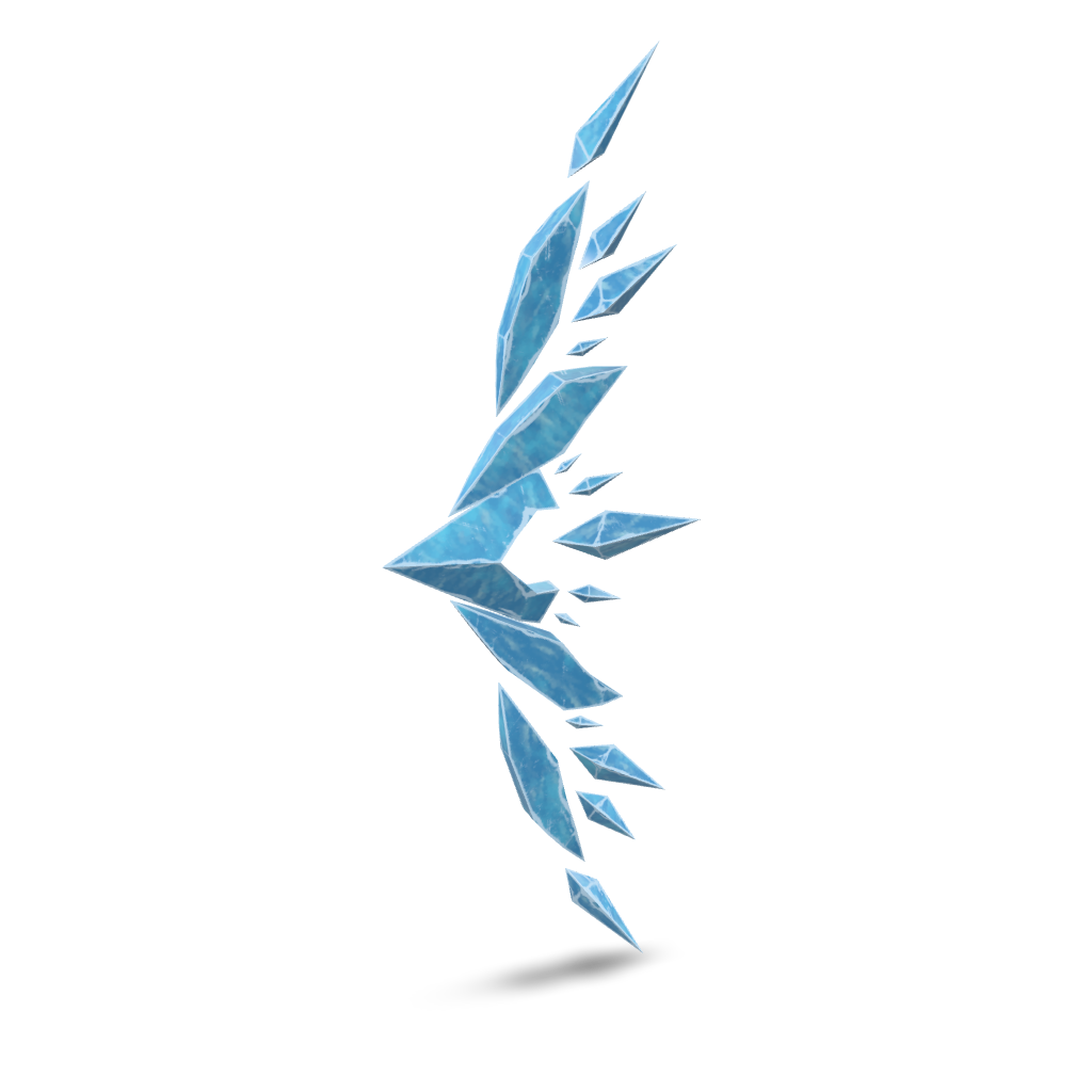 Ice Shard Cluster 3D Model