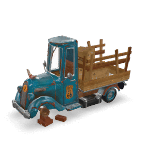 Cartoon Delivery Truck 3D Model
