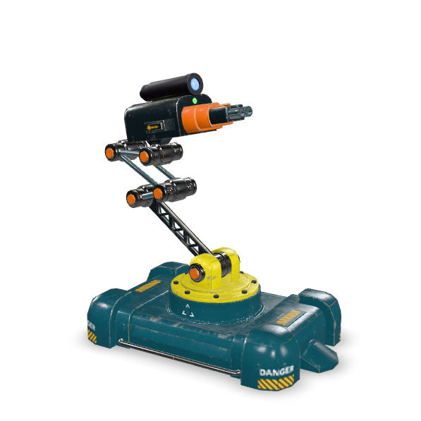 Sci-Fi Sentry Turret 3D Model