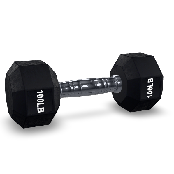 Heavy Duty Dumbbell 3D Model