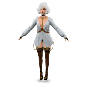 Elegant Female Character 3D Model