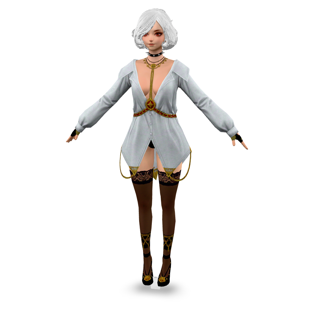 Elegant Female Character 3D Model