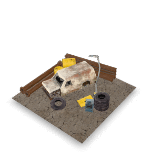 Post Apocalyptic Junkyard 3D Model