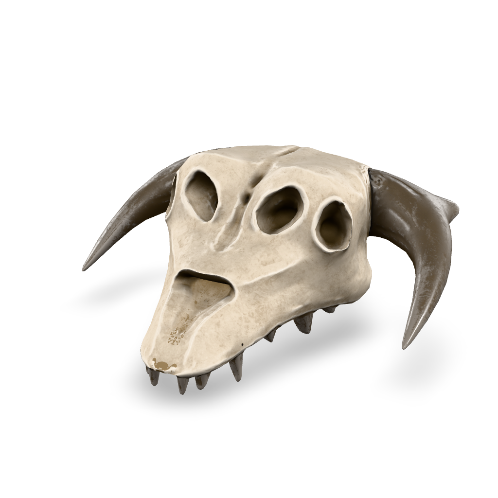 Animal Skull Trophy 3D Model