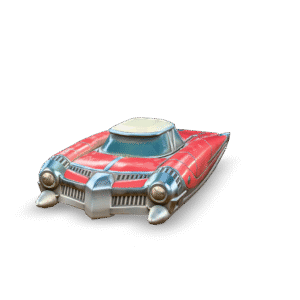 Retro Futuristic Car 3D Model