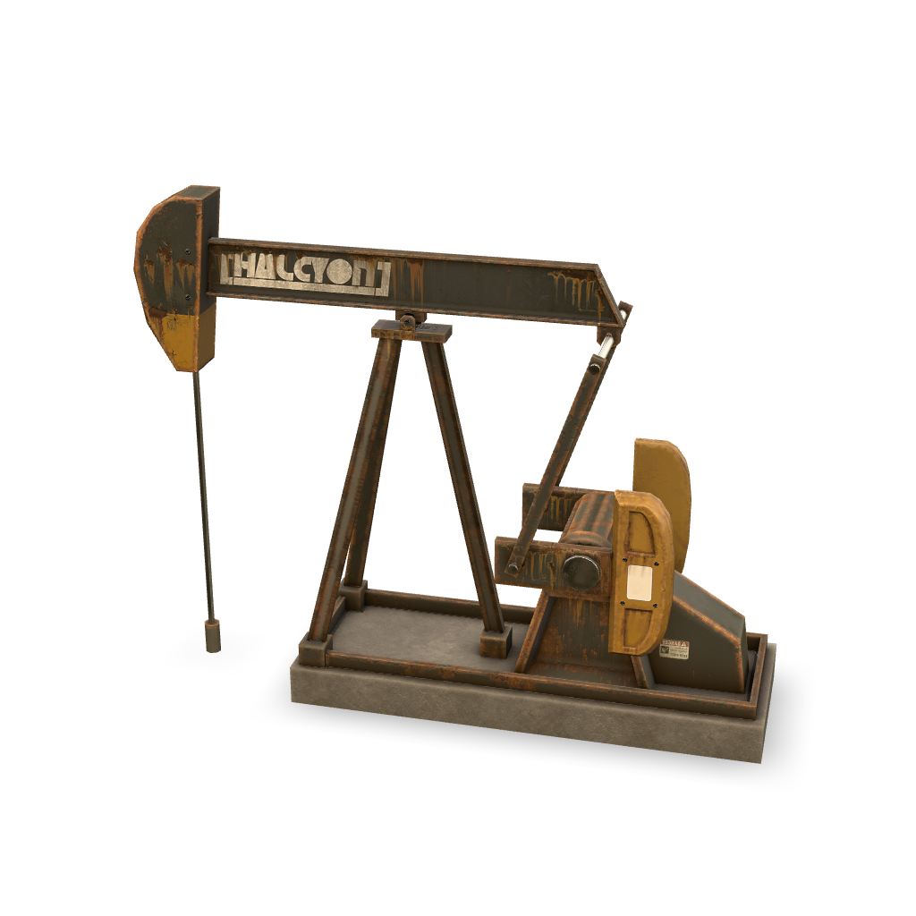 Oil Pump Jack 3D Model