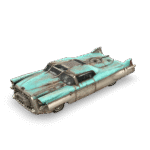 Rusty Retro Car 3D Model