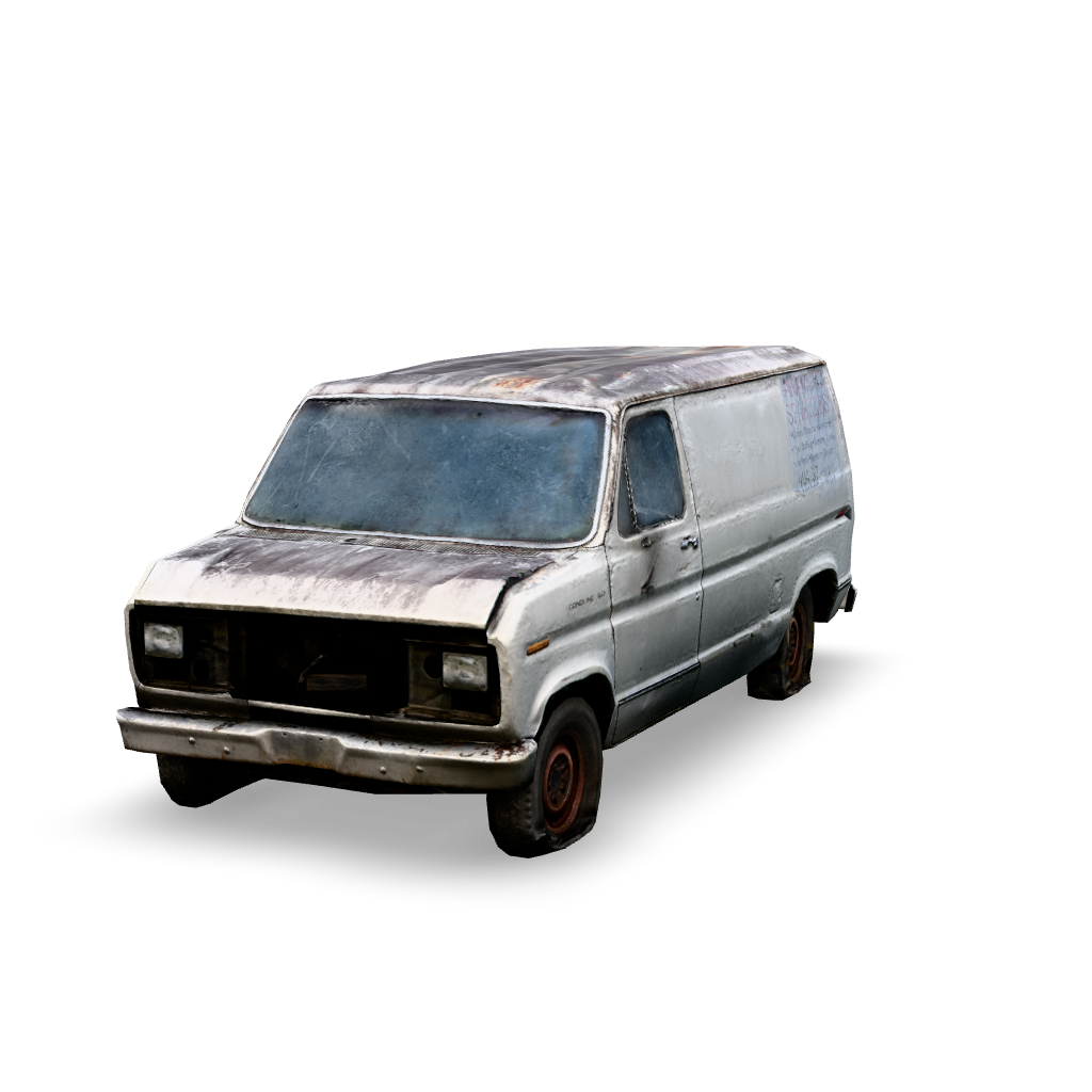 Abandoned Cargo Van 3D Model