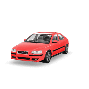 Red Volvo Sedan 3D Model
