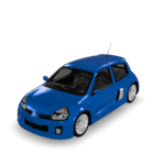 Blue Renault Clio 3D Model