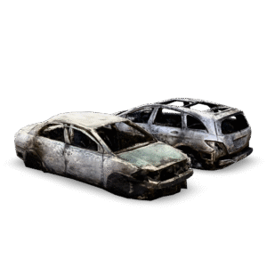 Burned Out Cars 3D Model